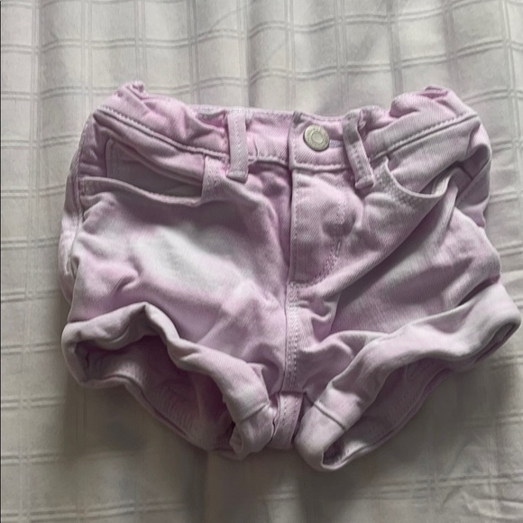 Pink denim jeans with cuff - Picture 1 of 4